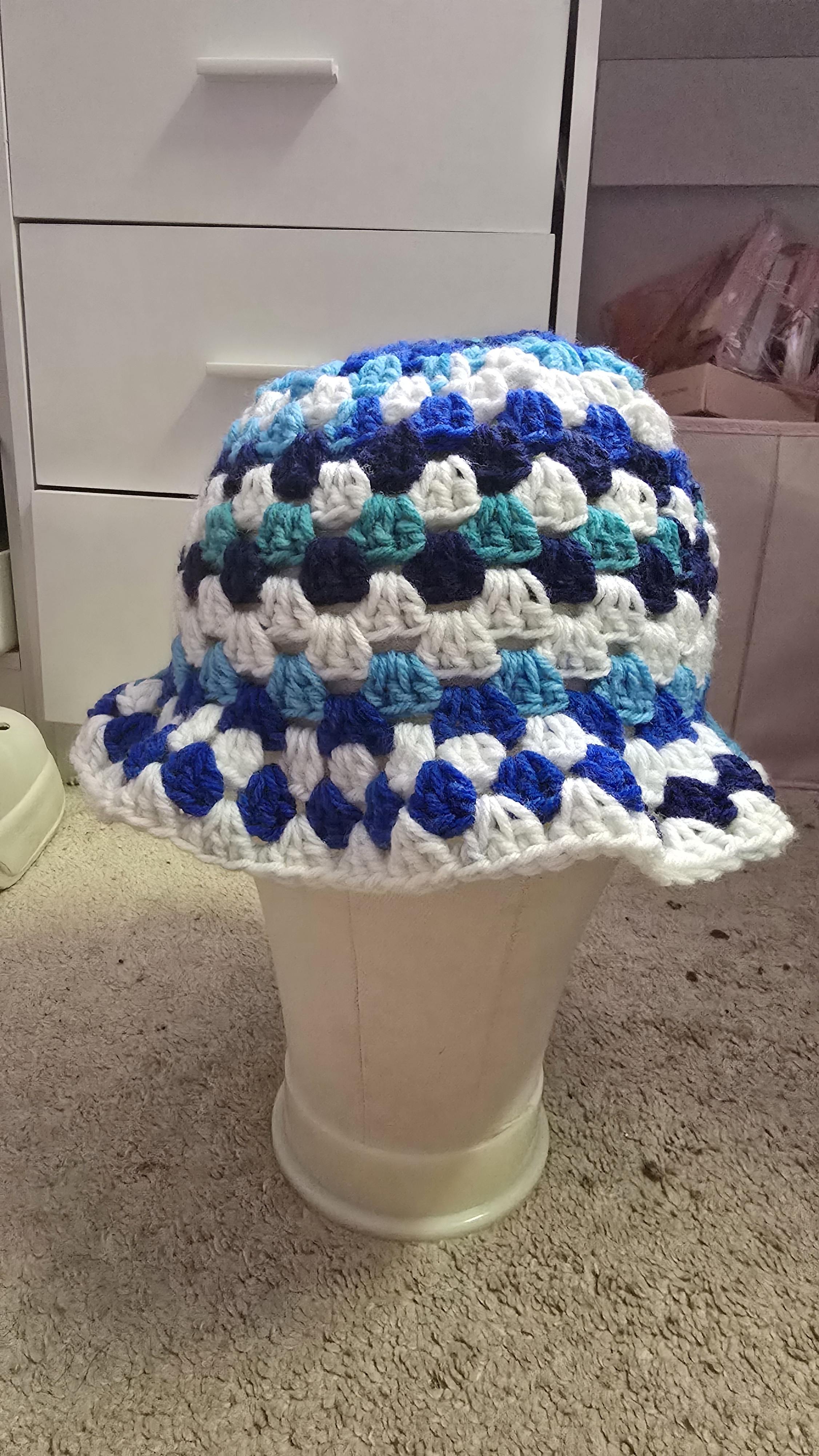 Rainbow Pop Crochet Bucket Hat